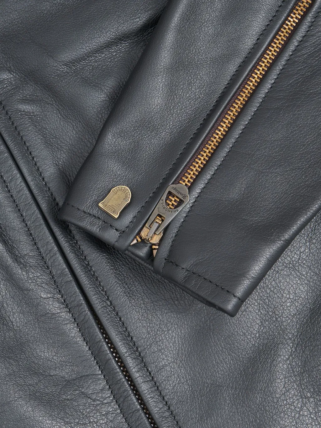 Shangri-La Heritage Varenne Fur Collar Black Leather Jacket