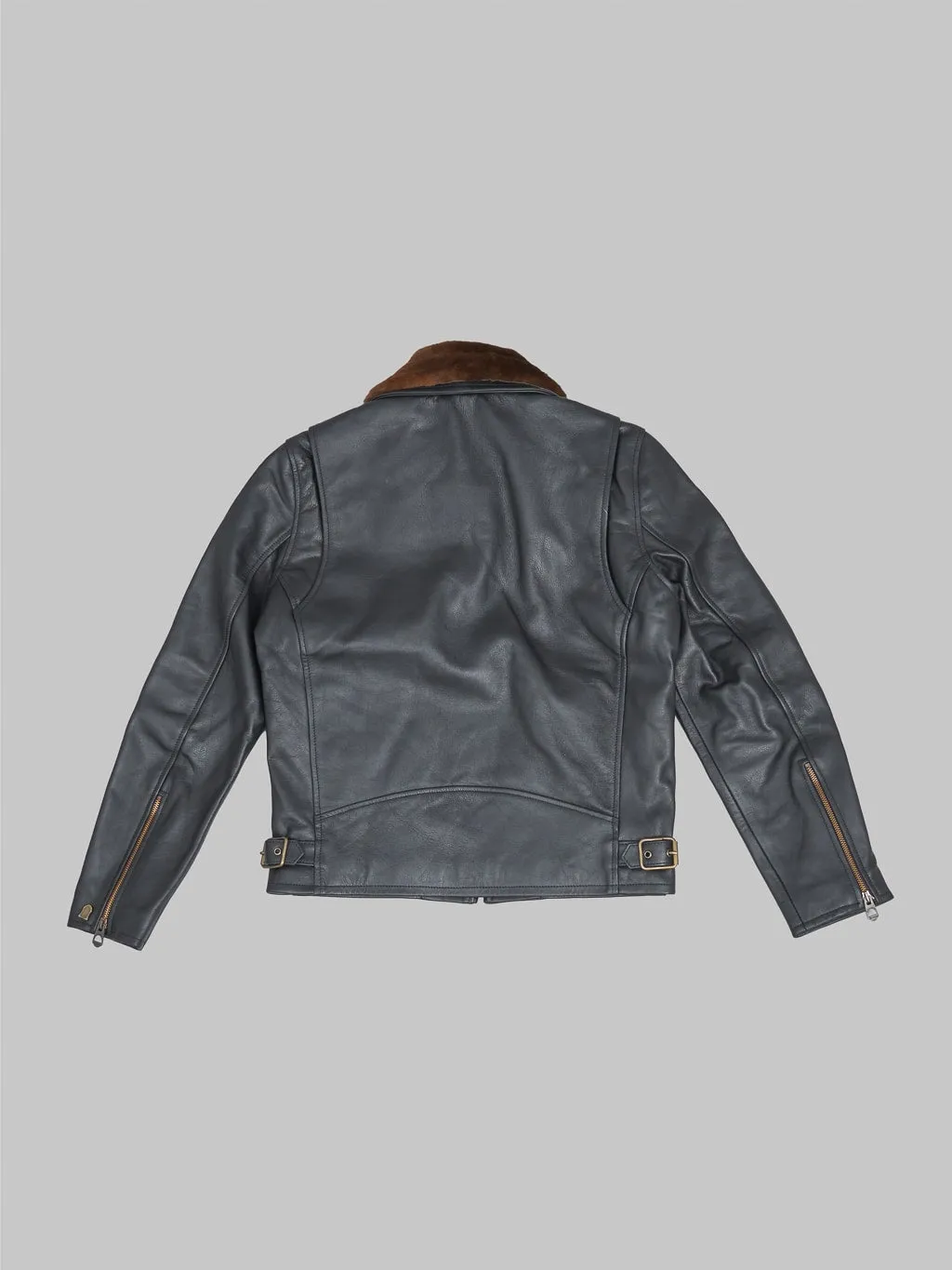 Shangri-La Heritage Varenne Fur Collar Black Leather Jacket