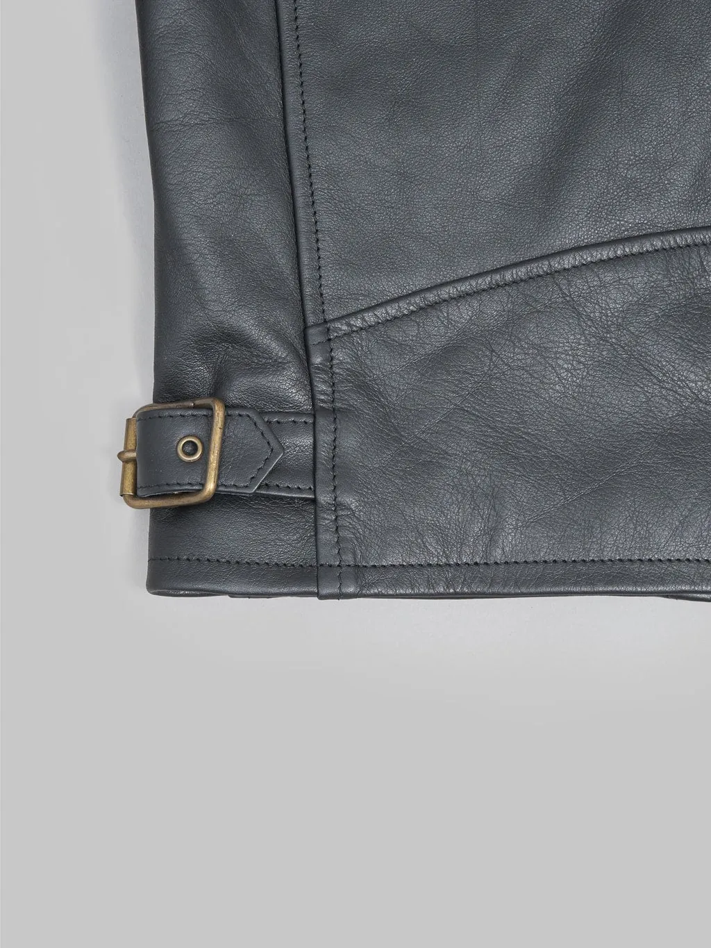Shangri-La Heritage Varenne Fur Collar Black Leather Jacket
