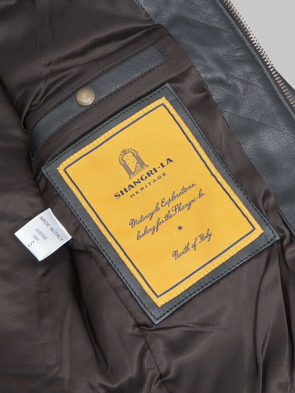 Shangri-La Heritage Varenne Fur Collar Black Leather Jacket