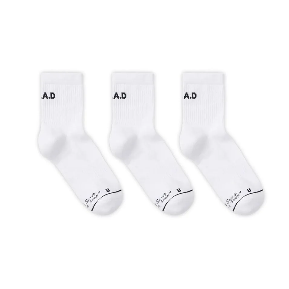 SHORTIE SOCK TRIPLE PACK WHITE