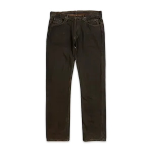 Slab Wax Straight Denim Jeans Mud Wash