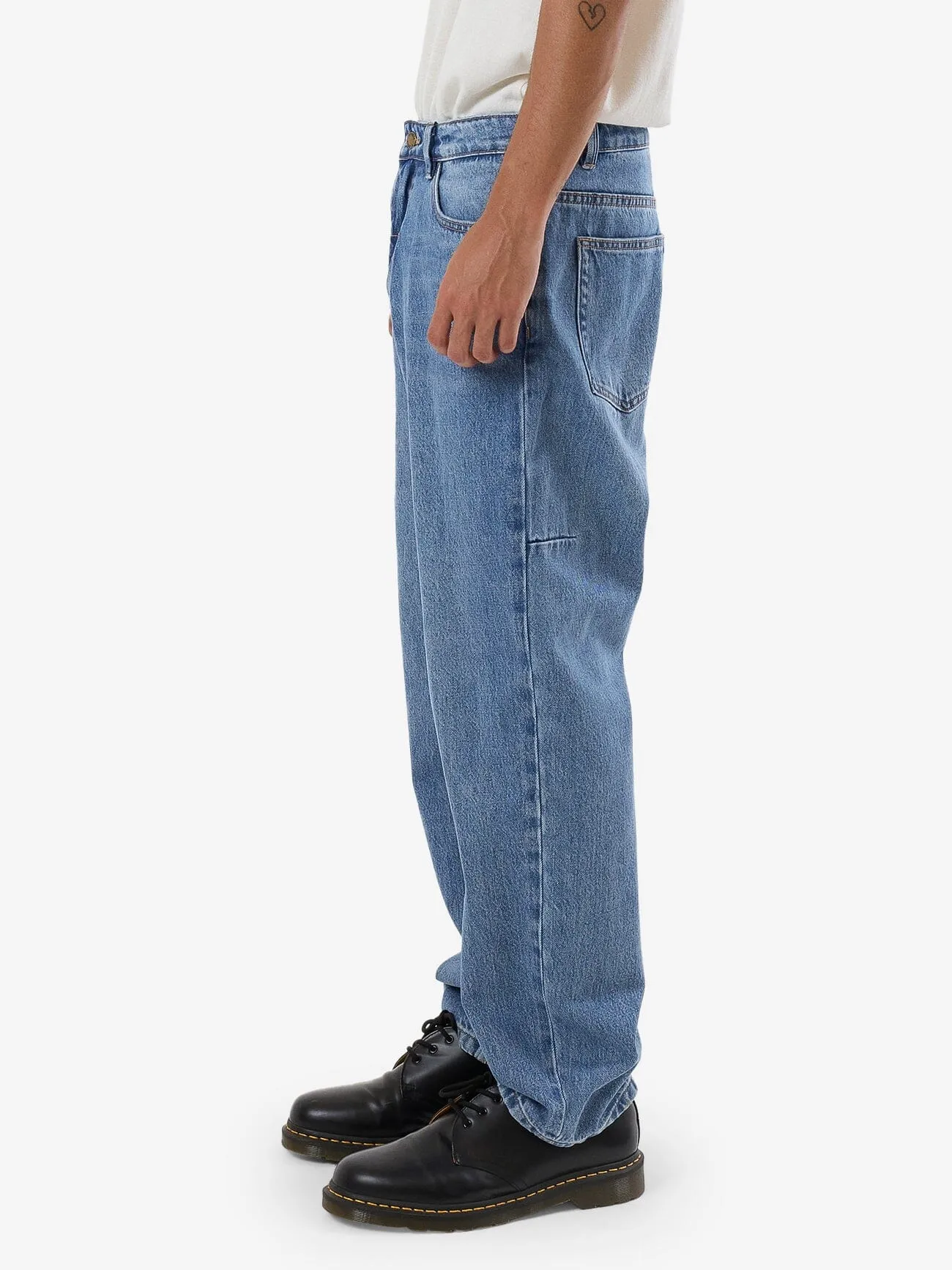 Slacker Relaxed Denim Jean - Dark Dust Blue