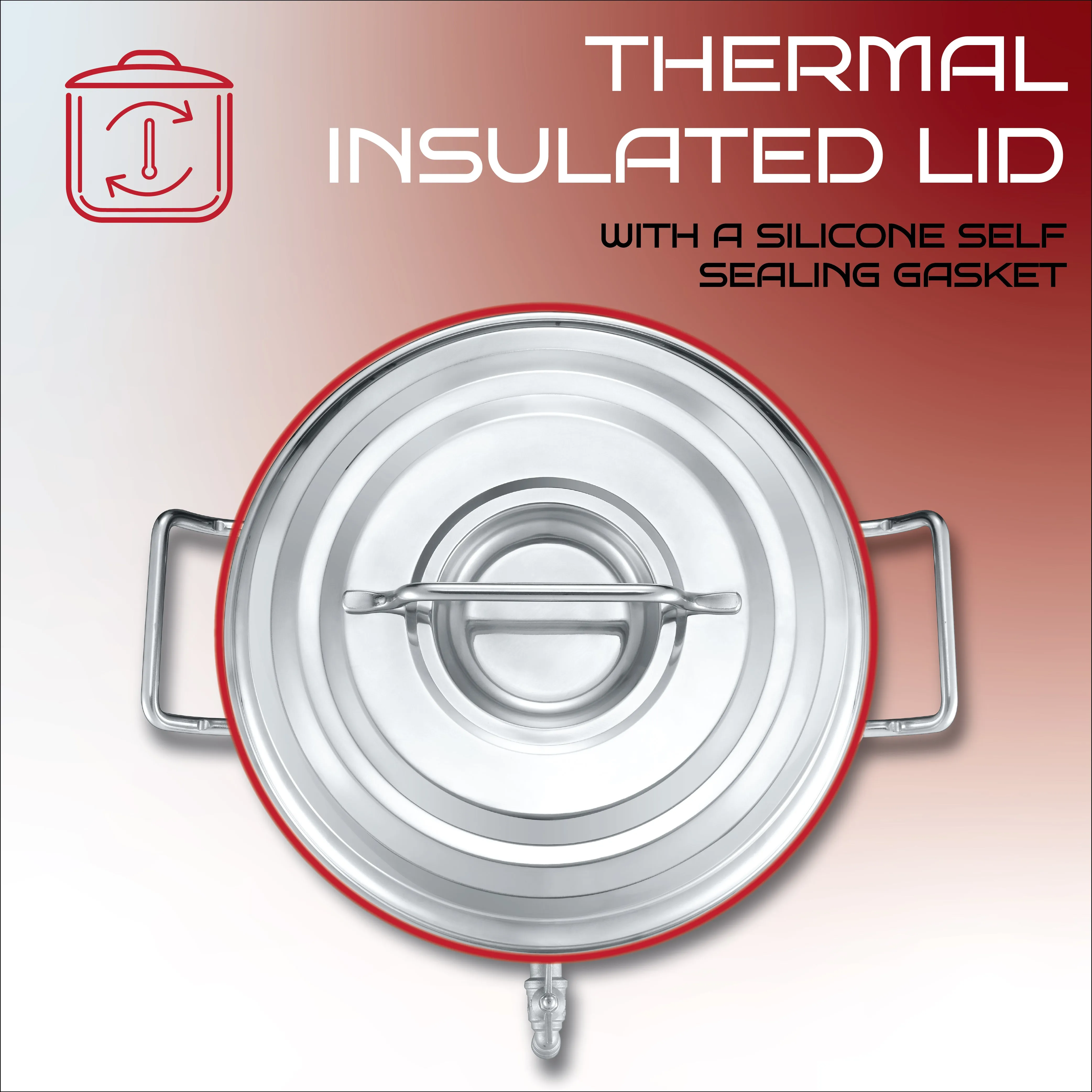 Stainless Steel S Series Insulated Double Wall Stock Pot