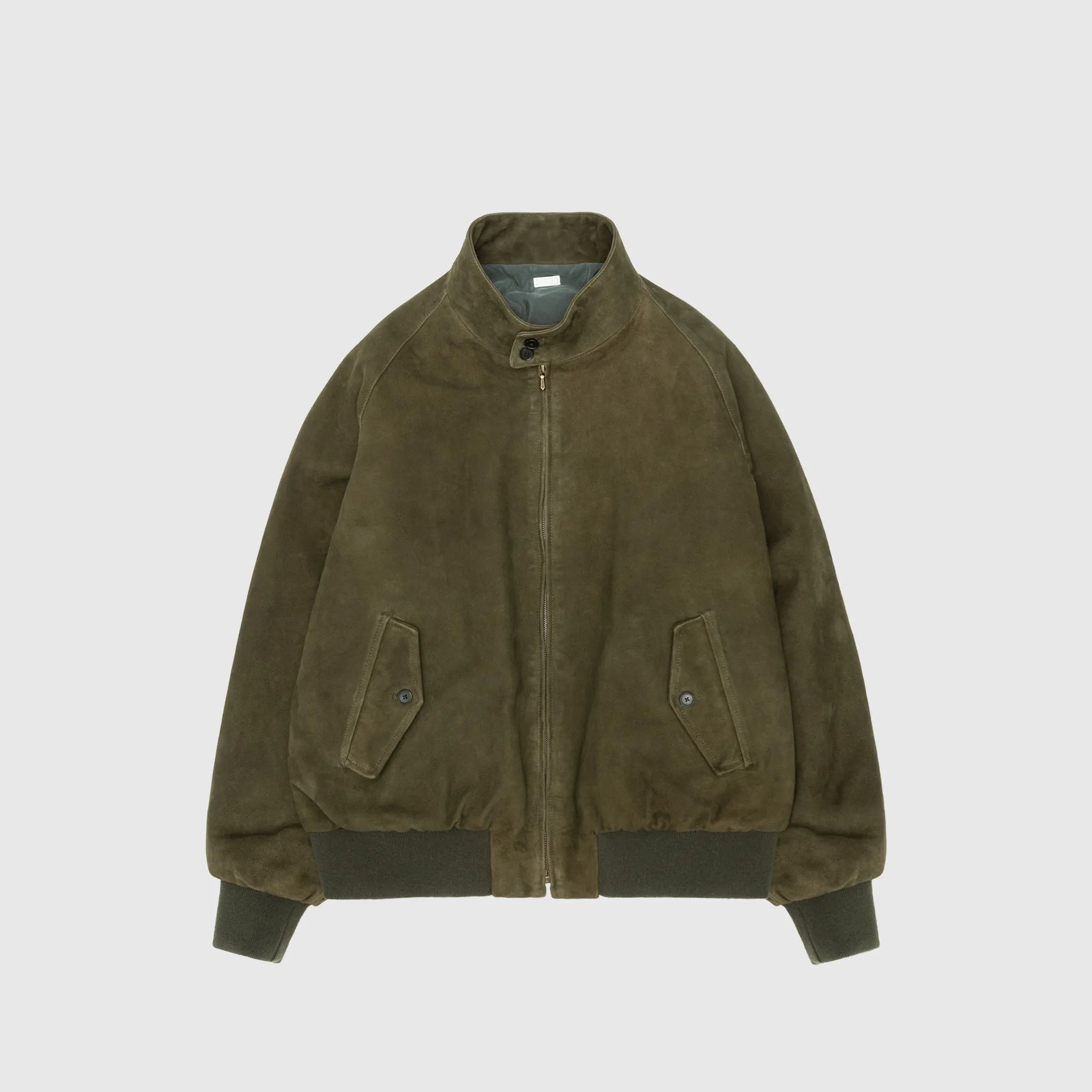 SUEDE LEATHER HARRINGTON JACKET