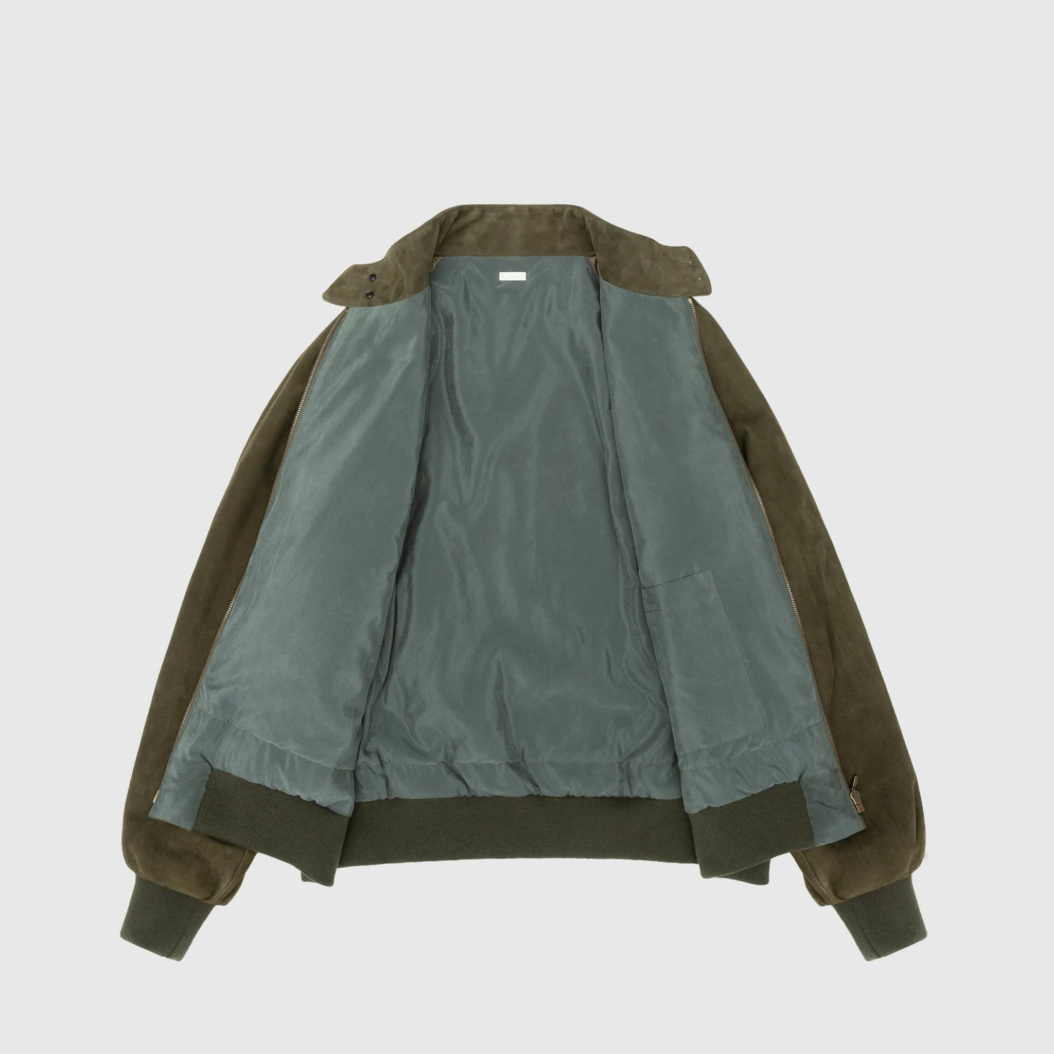 SUEDE LEATHER HARRINGTON JACKET
