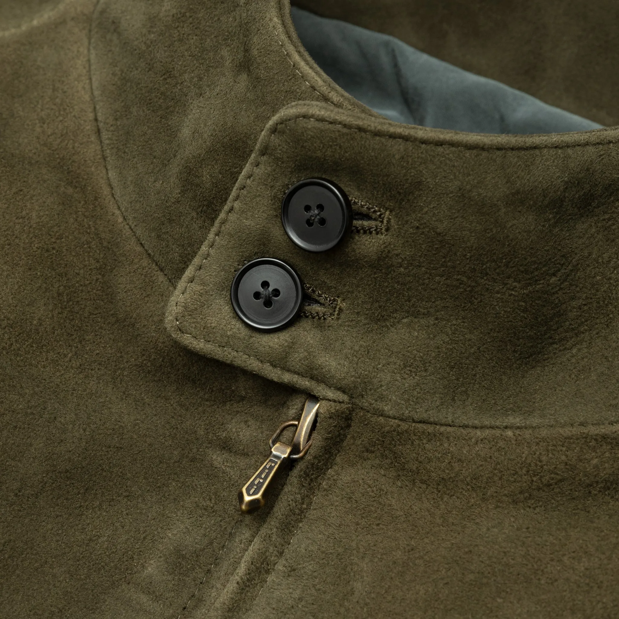 SUEDE LEATHER HARRINGTON JACKET