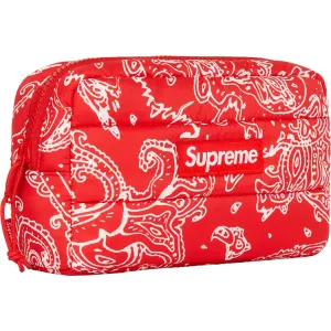 Supreme Puffer Pouch Red Paisley