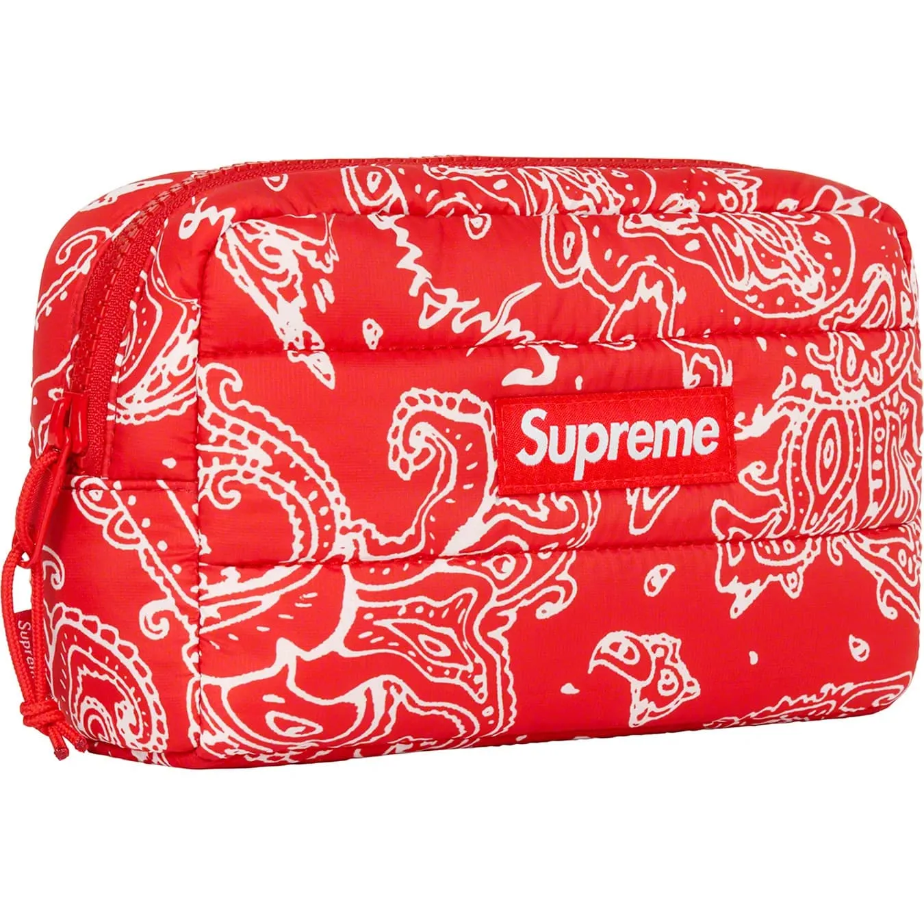 Supreme Puffer Pouch Red Paisley