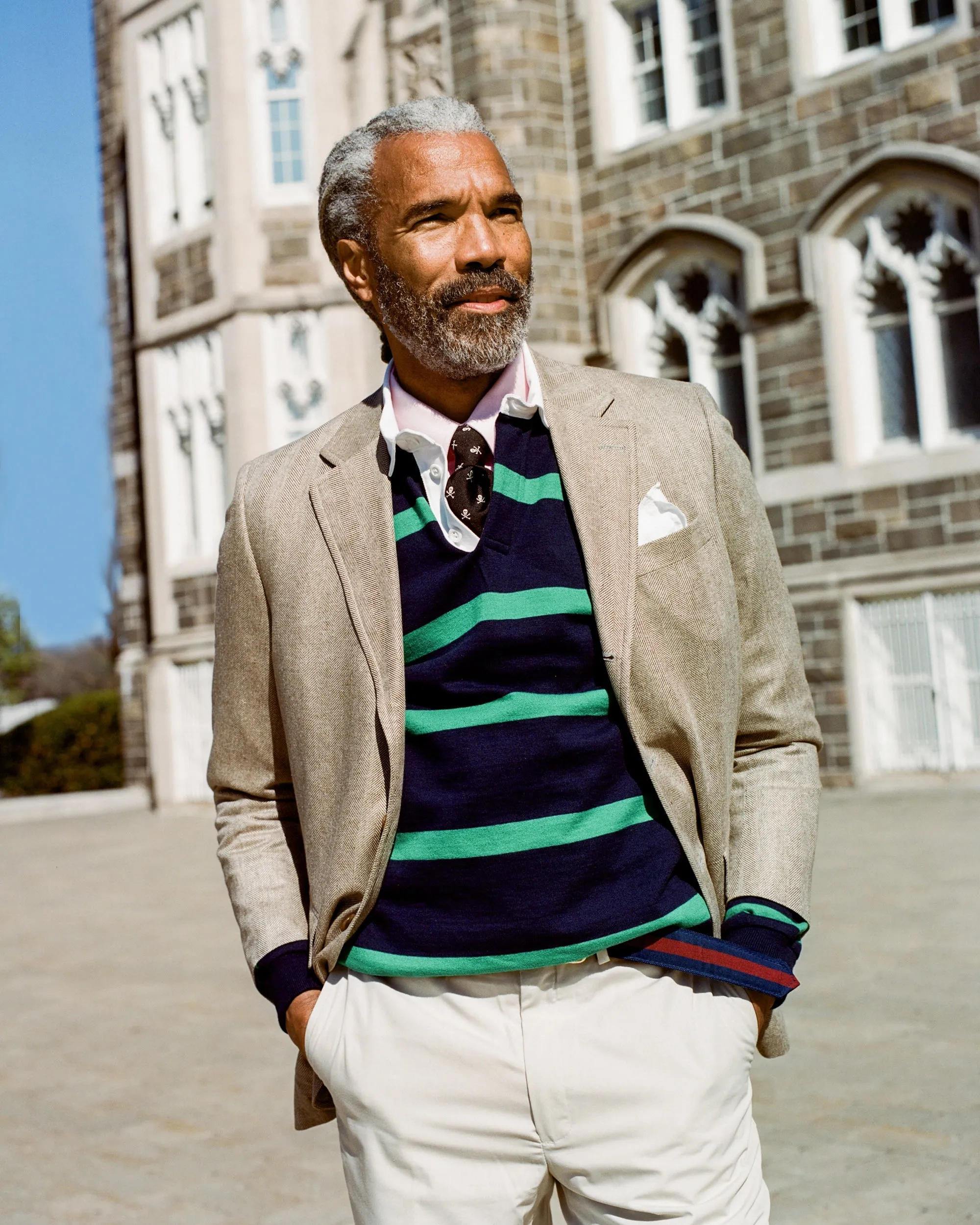 TAN HERRINGBONE SPORT COAT