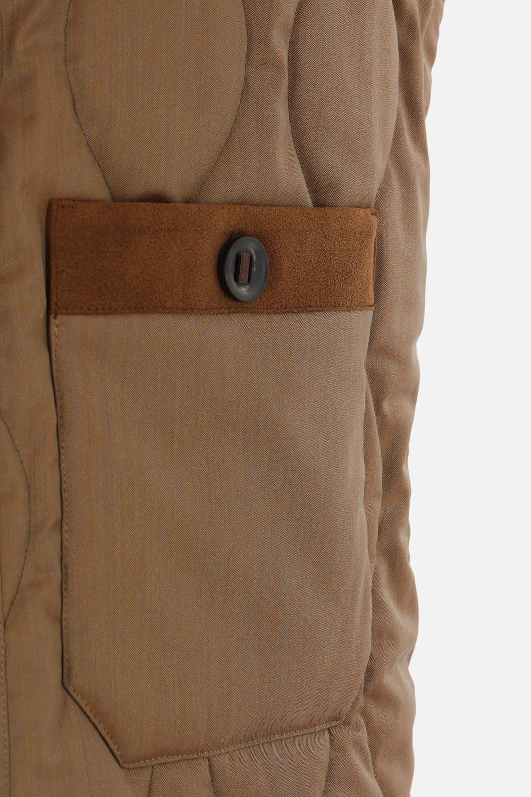 technical wool quilted vest