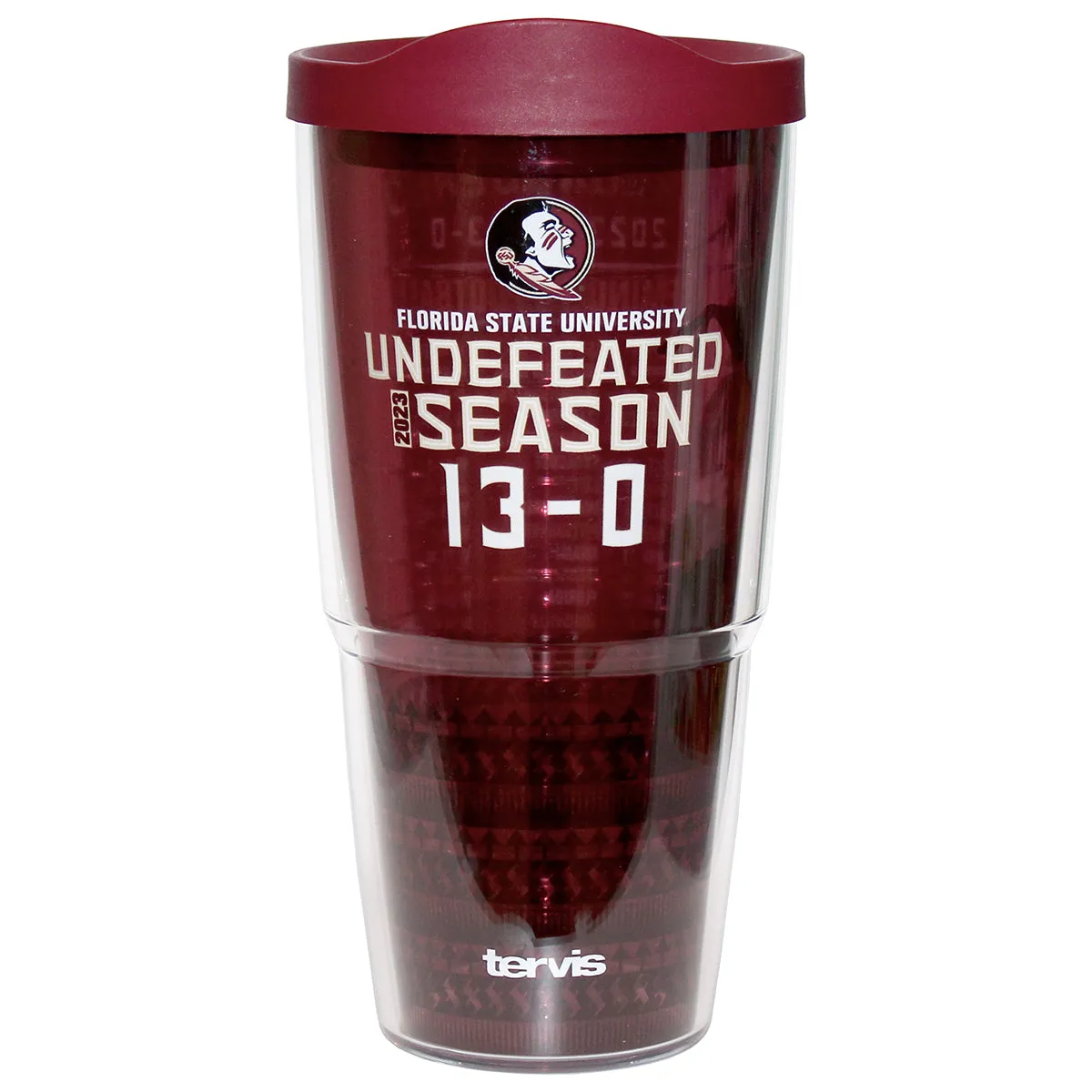 Tervis Florida State 13-0 Undefeated Season Design 24oz Insulated Tumbler