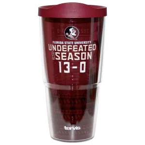 Tervis Florida State 13-0 Undefeated Season Design 24oz Insulated Tumbler