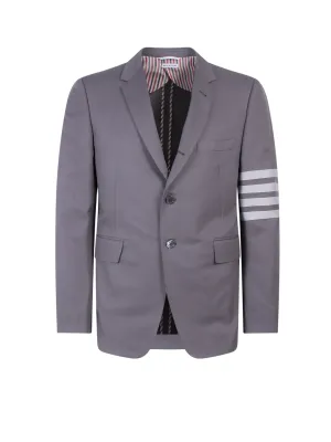 Thom Browne 4-Bar Single-Breasted Blazer