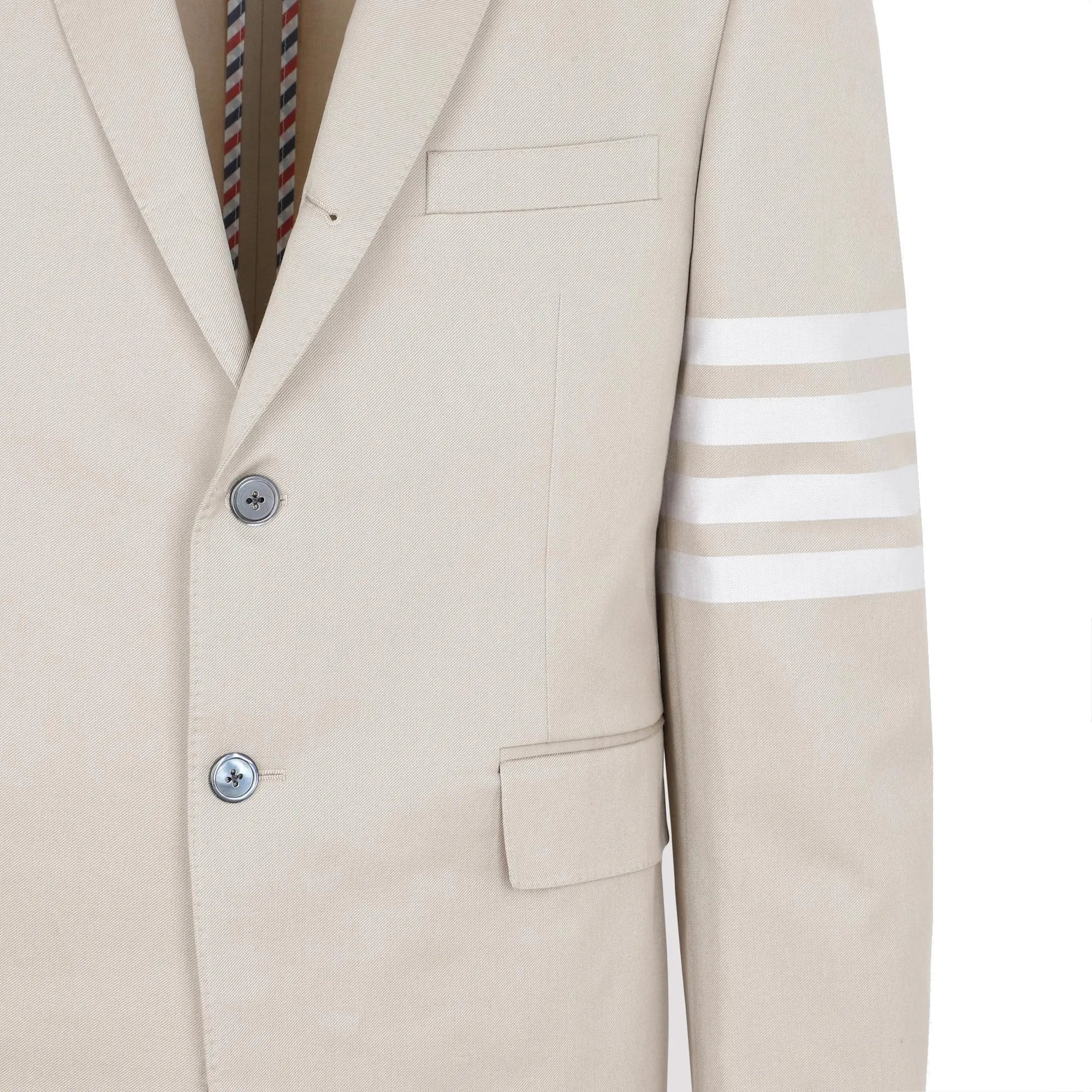 Thom Browne 4-Bar Single-Breasted Blazer
