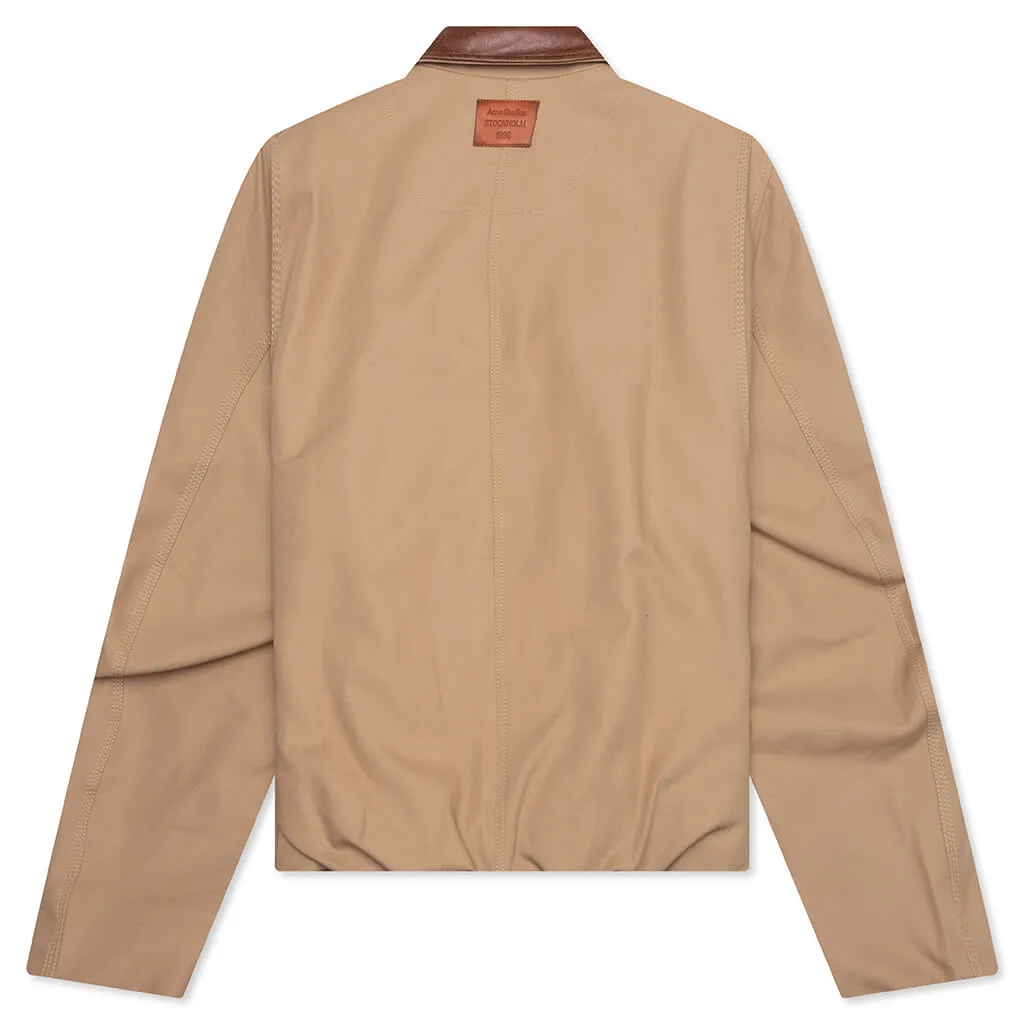 Twill Jacket - Khaki Beige