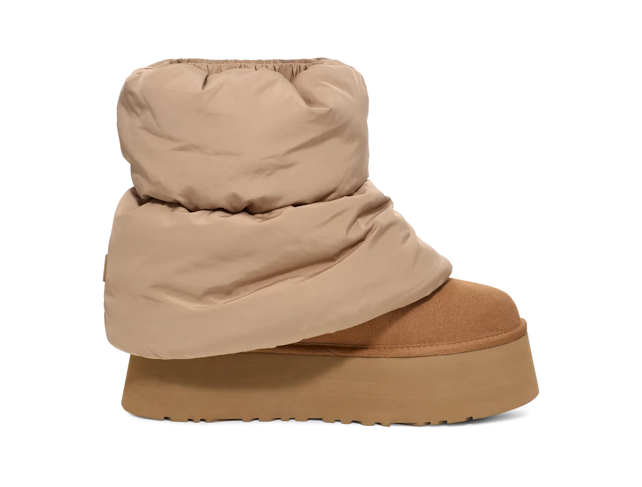 UGG Classic Mini Dipper Puffer Boot Amphora Chestnut