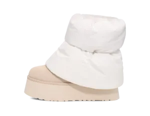 UGG Classic Mini Dipper Puffer Boot White Ceramic