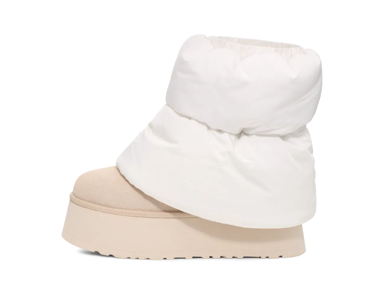 UGG Classic Mini Dipper Puffer Boot White Ceramic