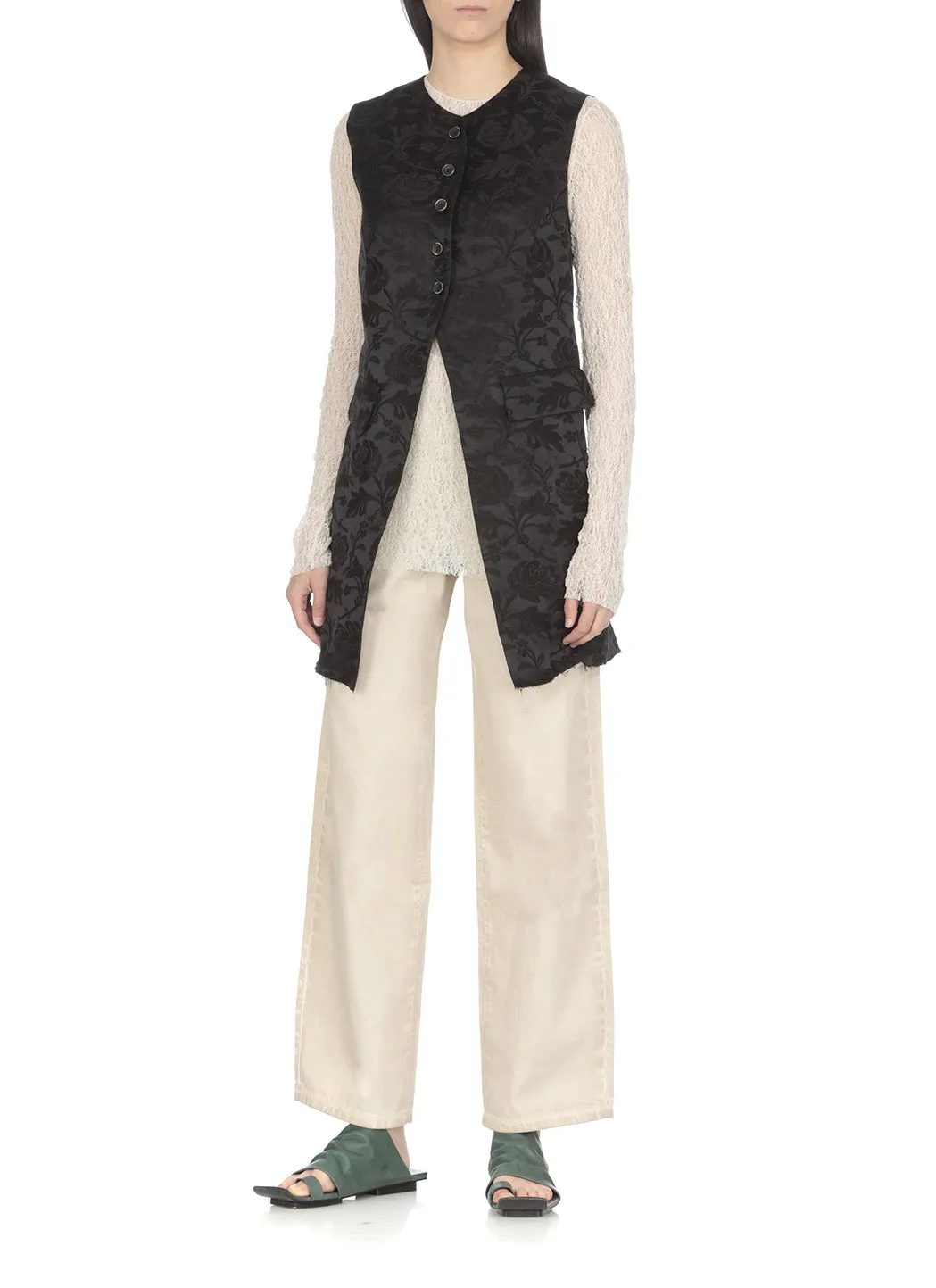 Uma Wang Cut-Out Sleeveless Gilet