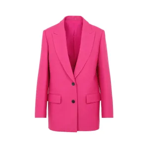Valentino Single Breasted Straight Hem Blazer