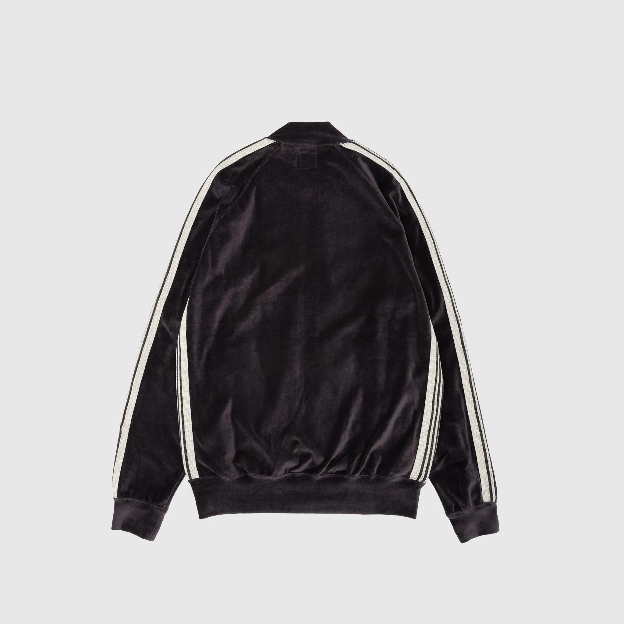 VELOUR RIB COLLAR TRACK JACKET