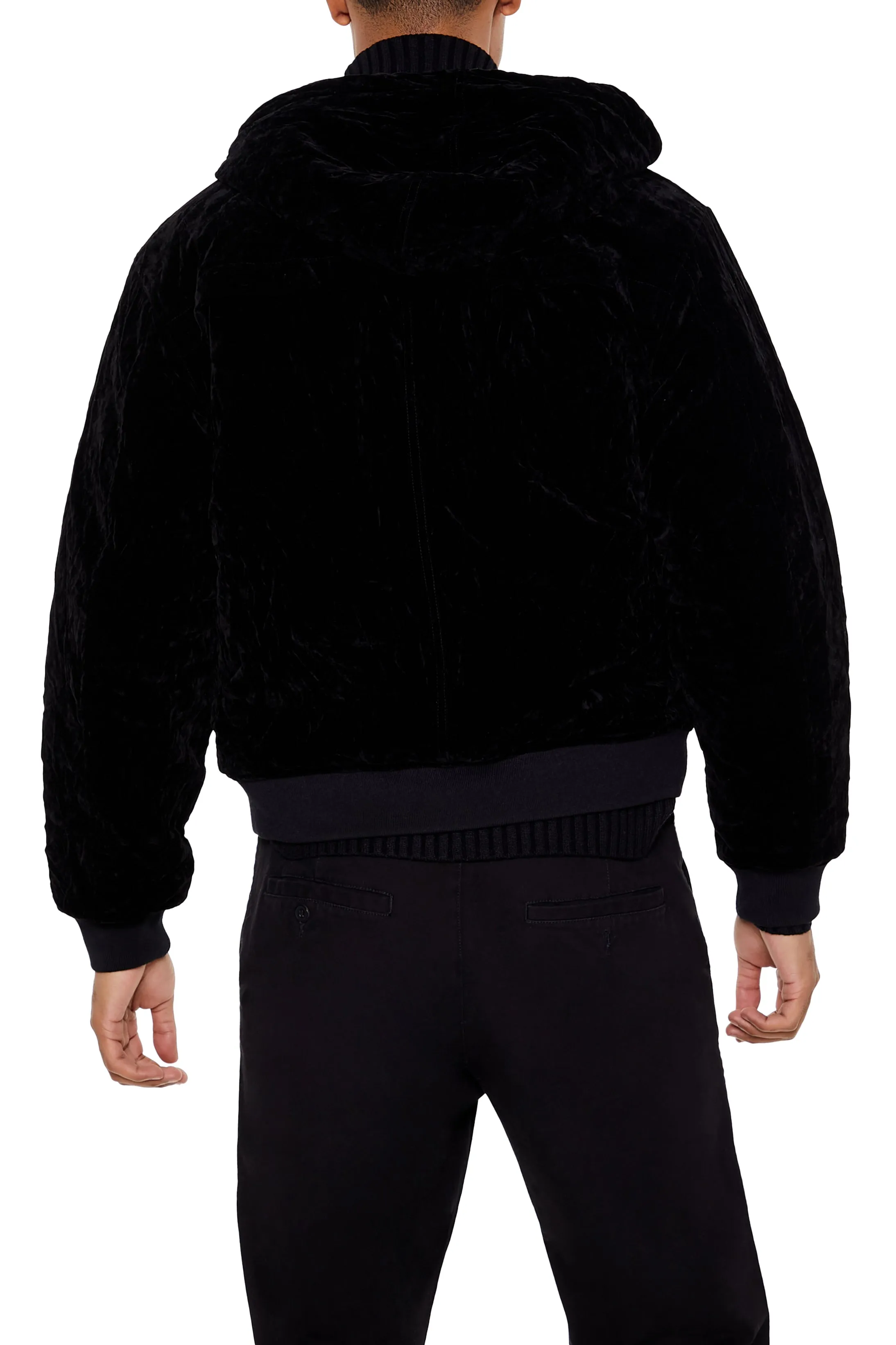 Velvet Wallet Chain Hooded Jacket