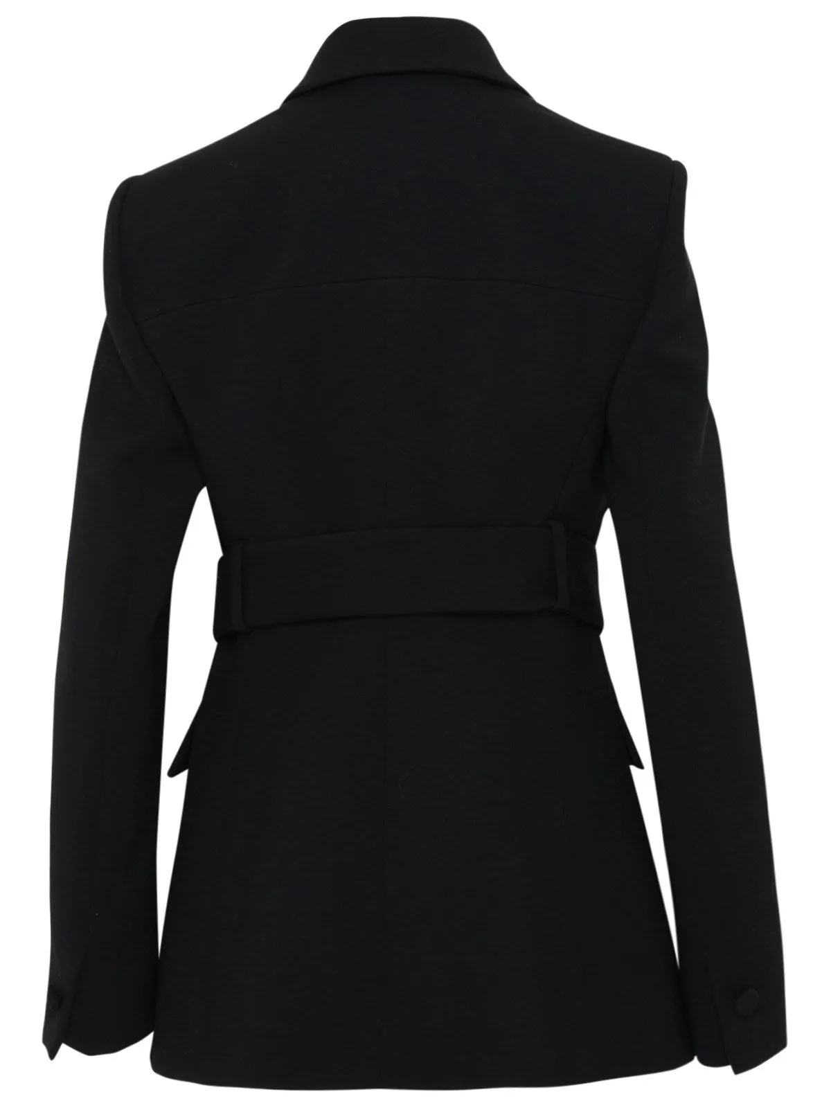 Versace Belted Waist Single-Breasted Blazer