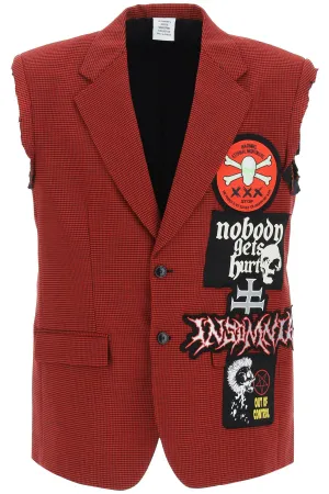 Vetements Metal Patch Single-Breasted Gilet