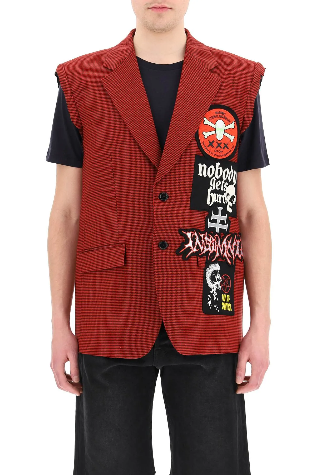 Vetements Metal Patch Single-Breasted Gilet