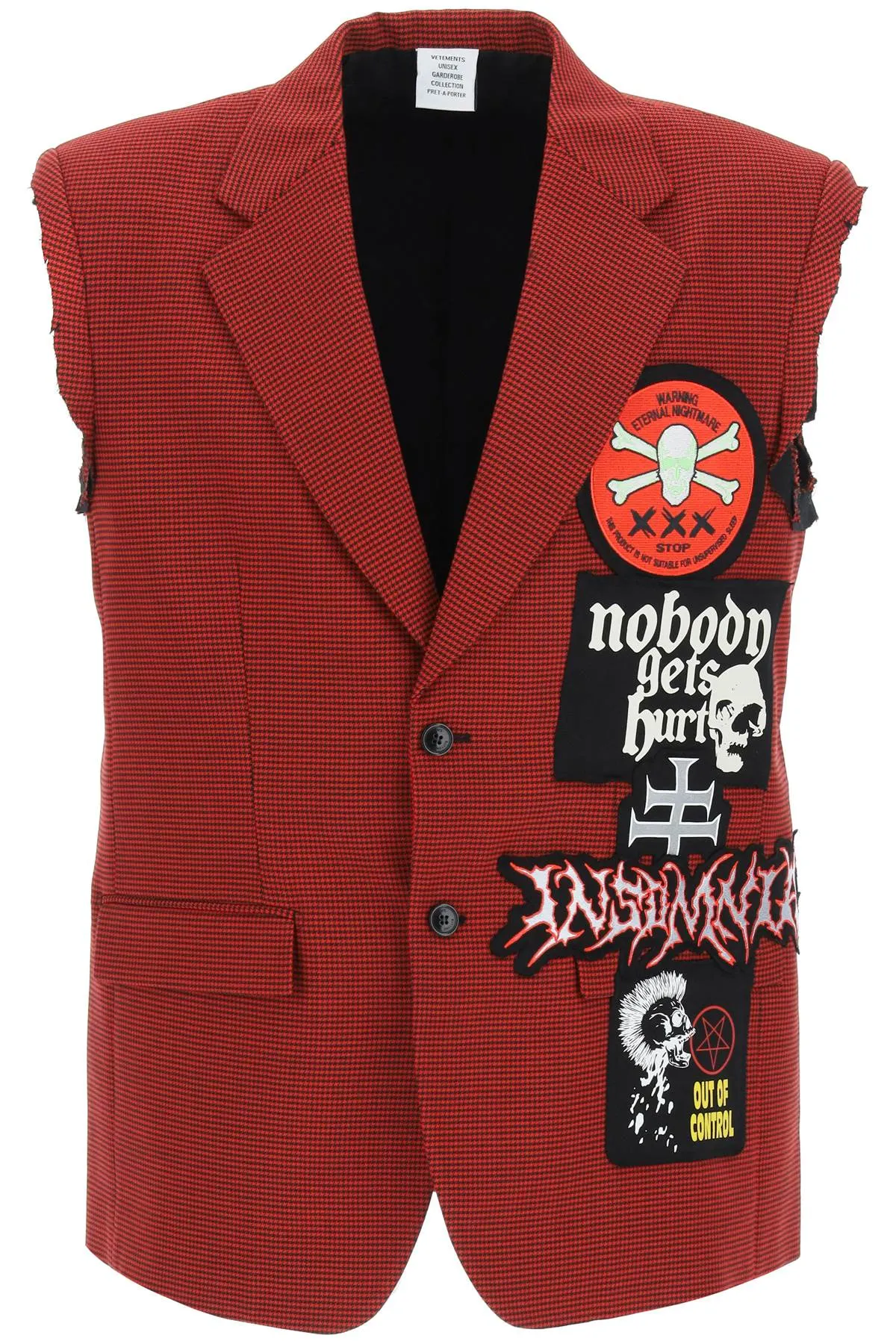 Vetements Metal Patch Single-Breasted Gilet