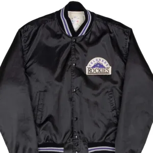 VINTAGE MLB COLORADO ROCKIES SATIN VARSITY JACKET 1990S XL MADE IN USA