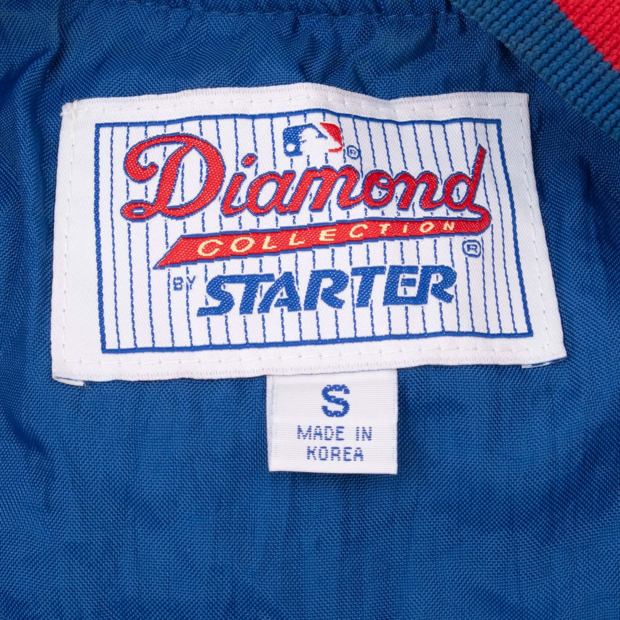VINTAGE MLB TEXAS RANGERS VARSITY STARTER JACKET 1990S SMALL