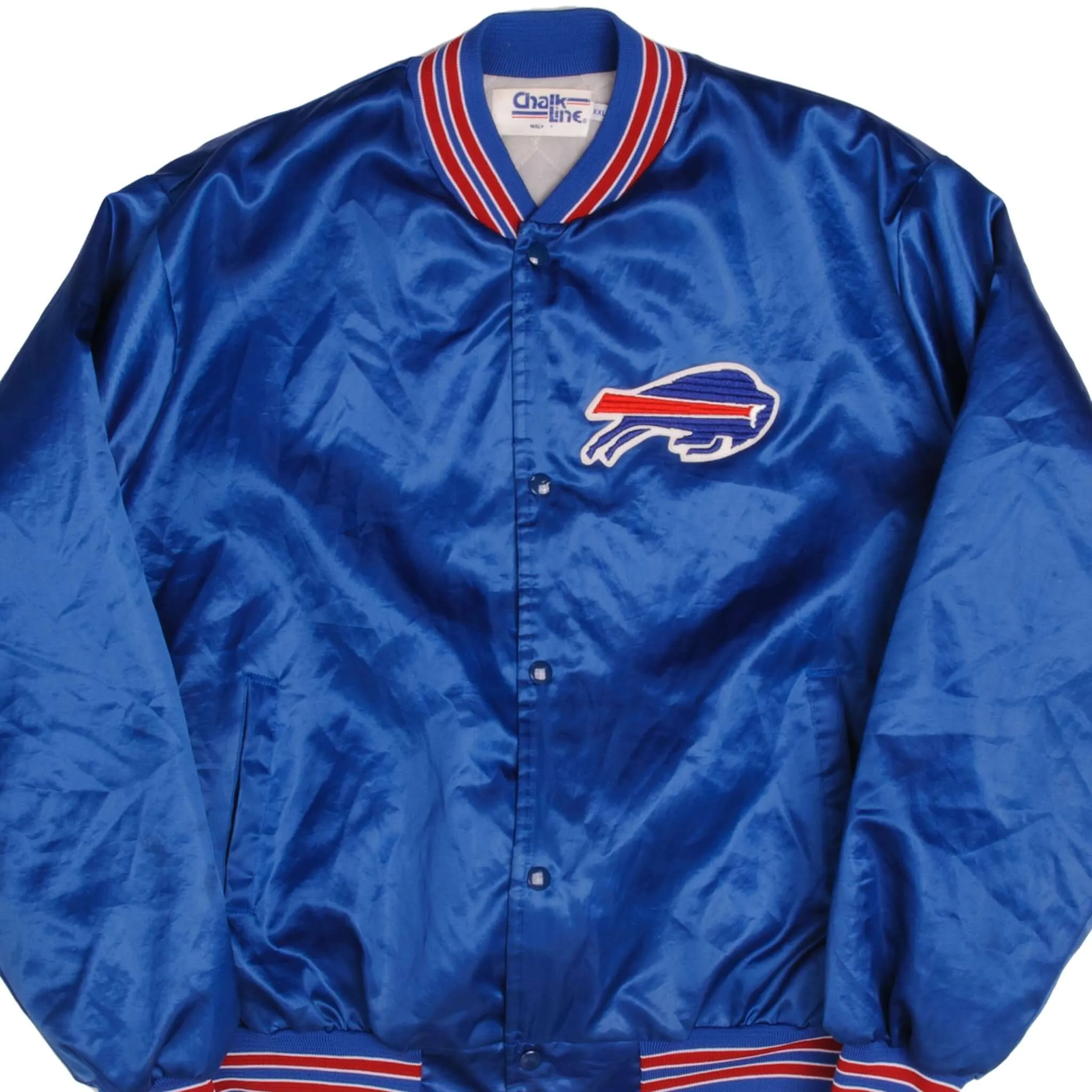 VINTAGE NFL BUFFALO BILLS VARSITY 1980S 1990S JACKET 2XL MADE USA