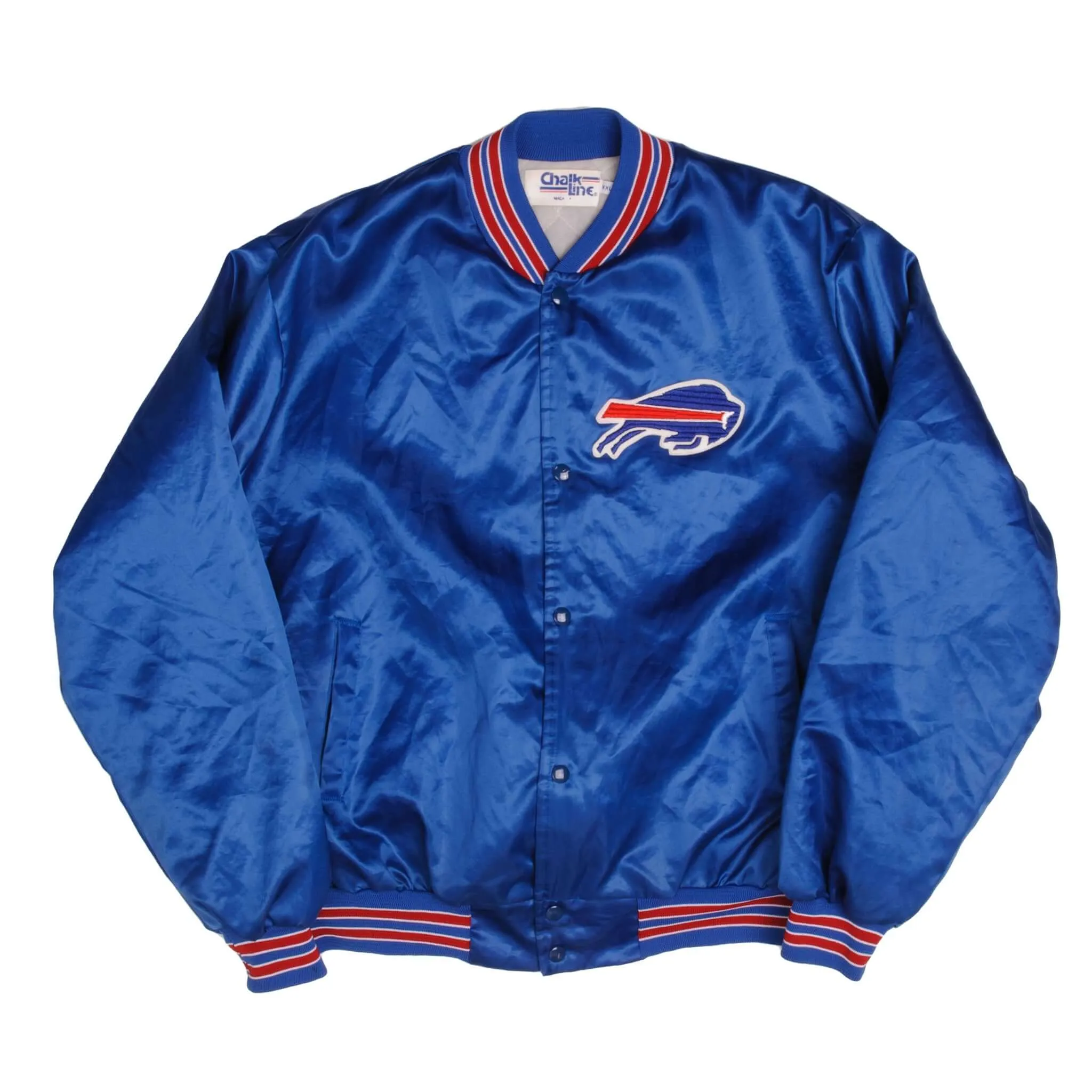 VINTAGE NFL BUFFALO BILLS VARSITY 1980S 1990S JACKET 2XL MADE USA