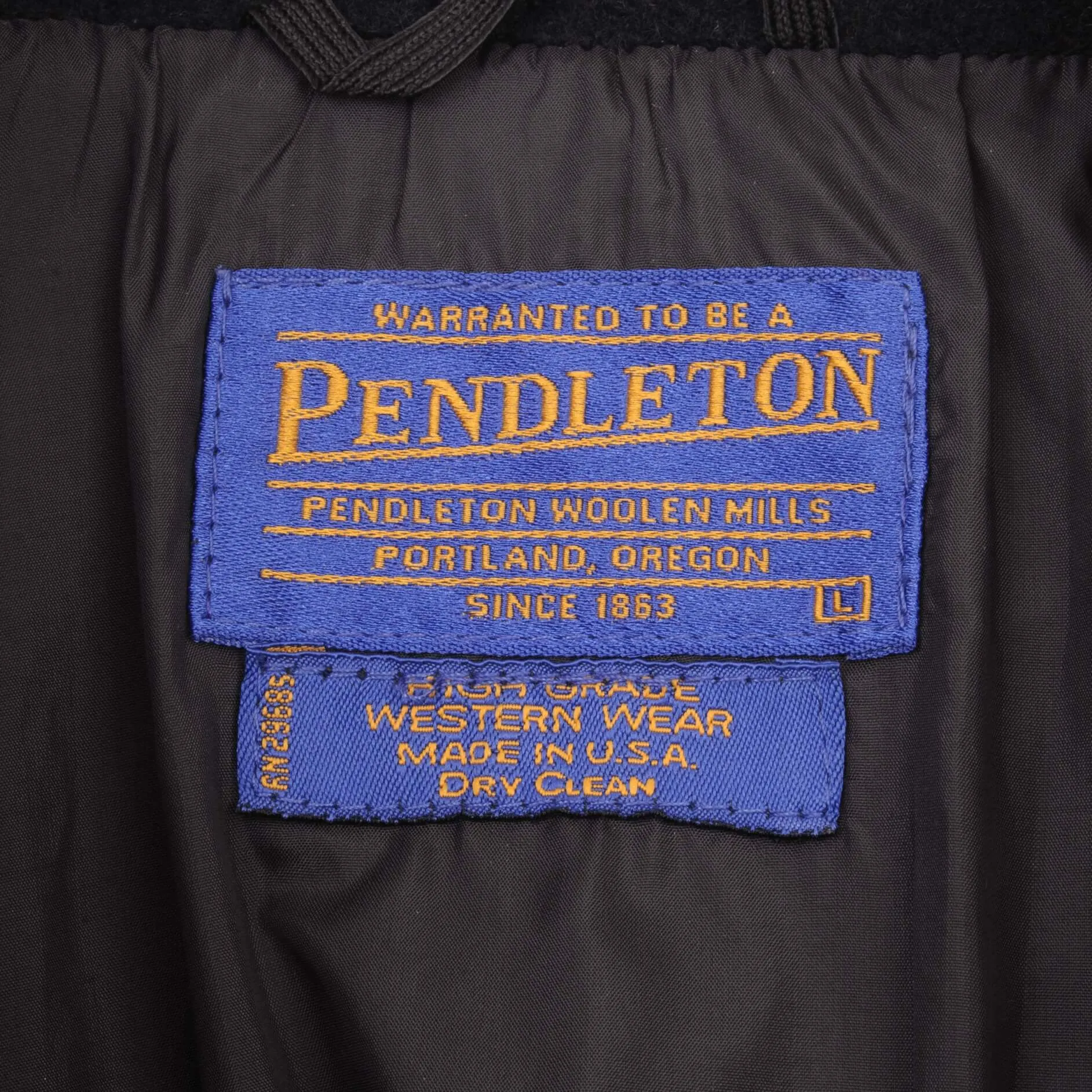 VINTAGE PENDLETON NAVAJO WESTERN WOOLEN MILLS JACKET 1990S LARGE MADE USA