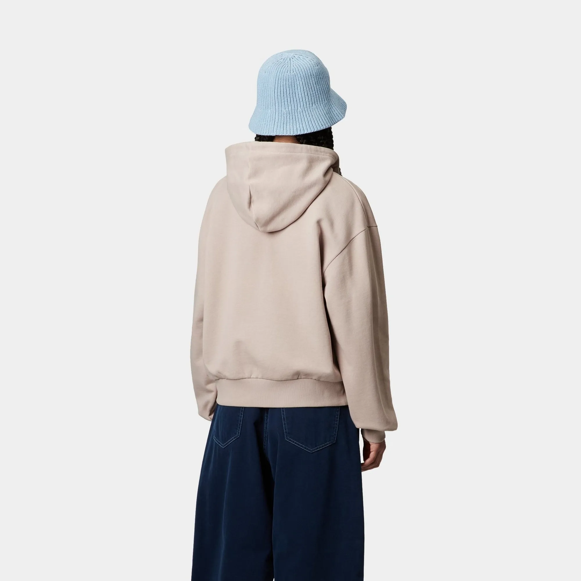 Women’s Hooded Casey Jacket | Dusky Beige / Silver