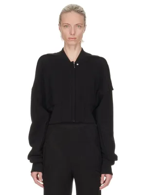 Woven Bomber Flight Jkt Black