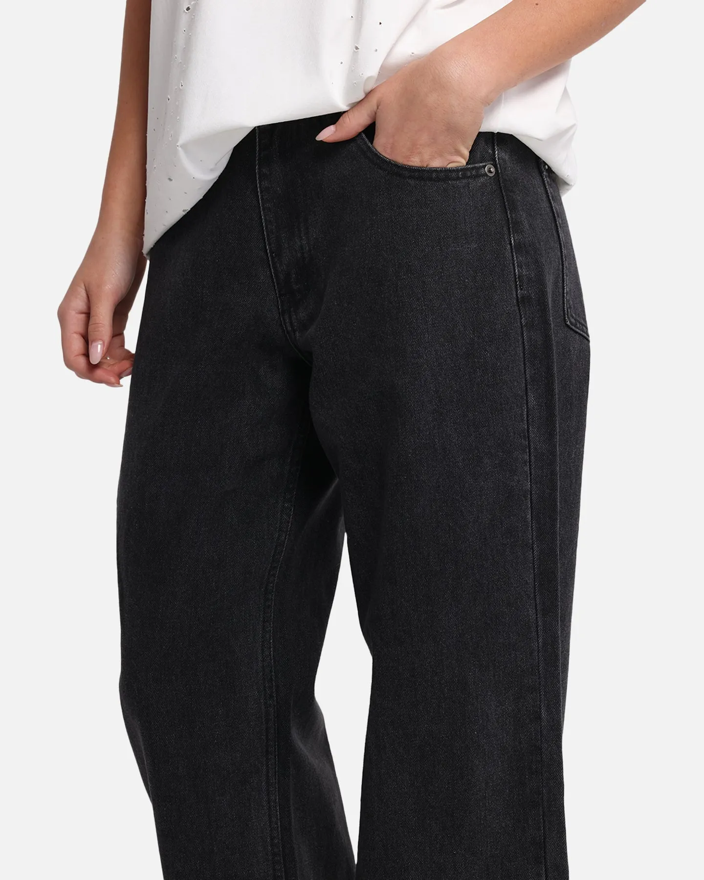 XXIII Women's Baggy Jeans Washed Black