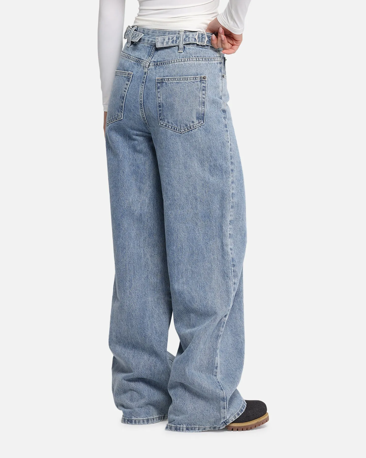 XXIII Women's Wide Leg Jeans Blue Denim