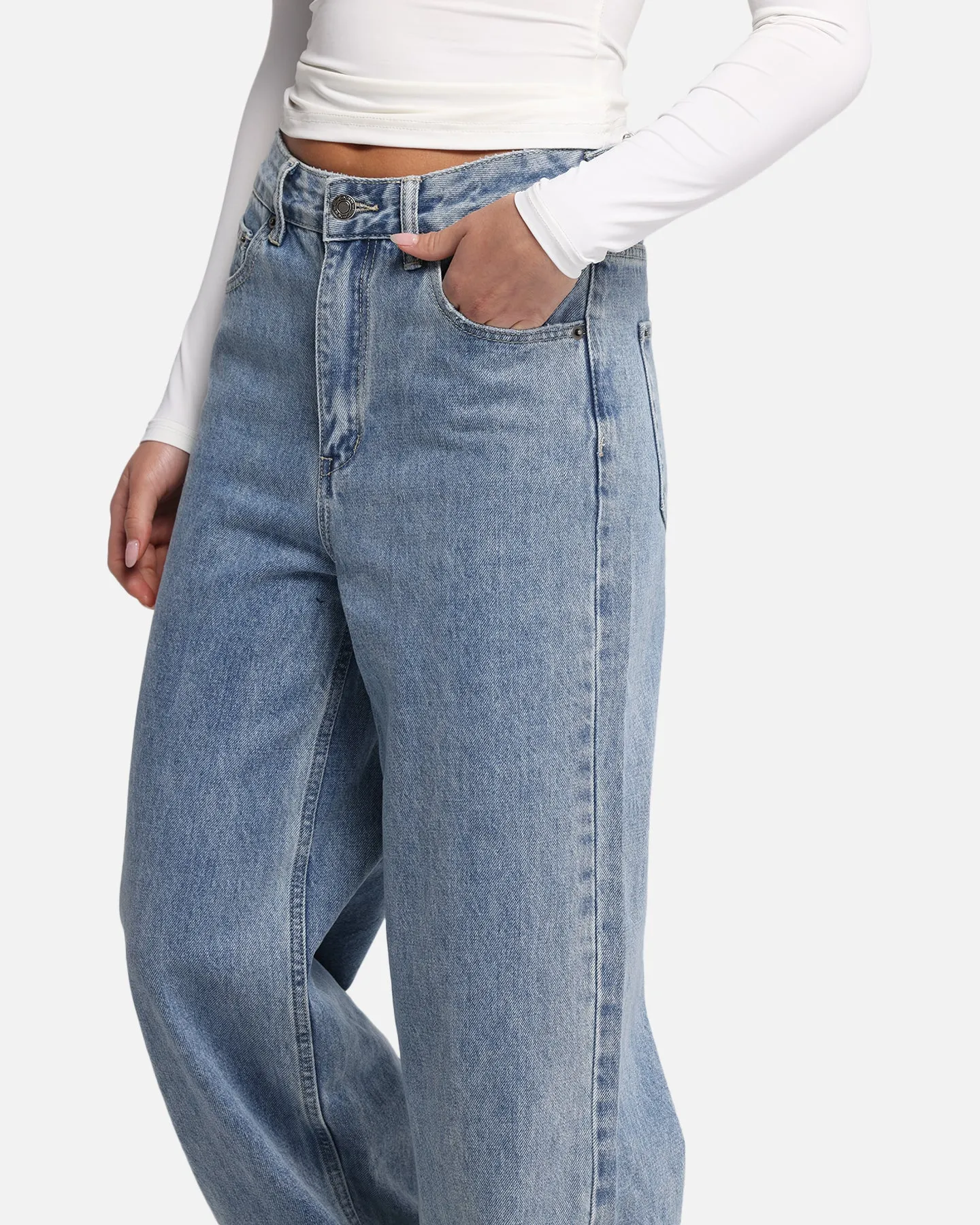 XXIII Women's Wide Leg Jeans Blue Denim