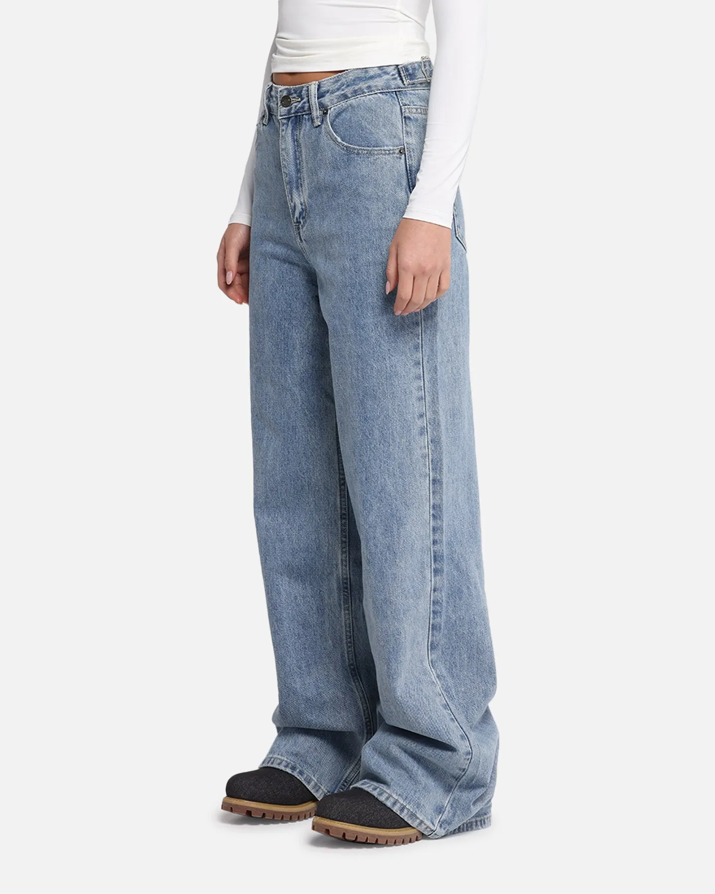 XXIII Women's Wide Leg Jeans Blue Denim