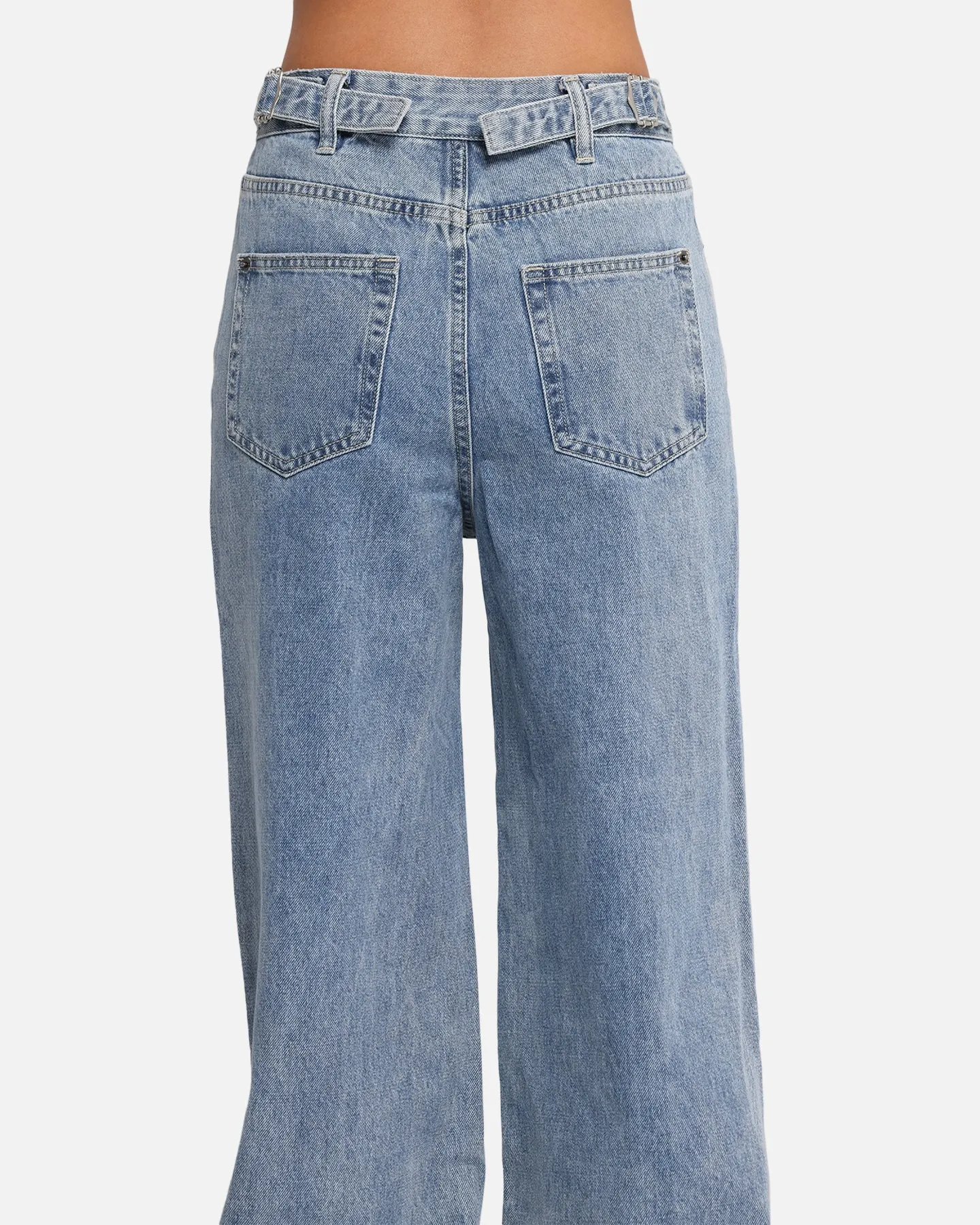 XXIII Women's Wide Leg Jeans Blue Denim