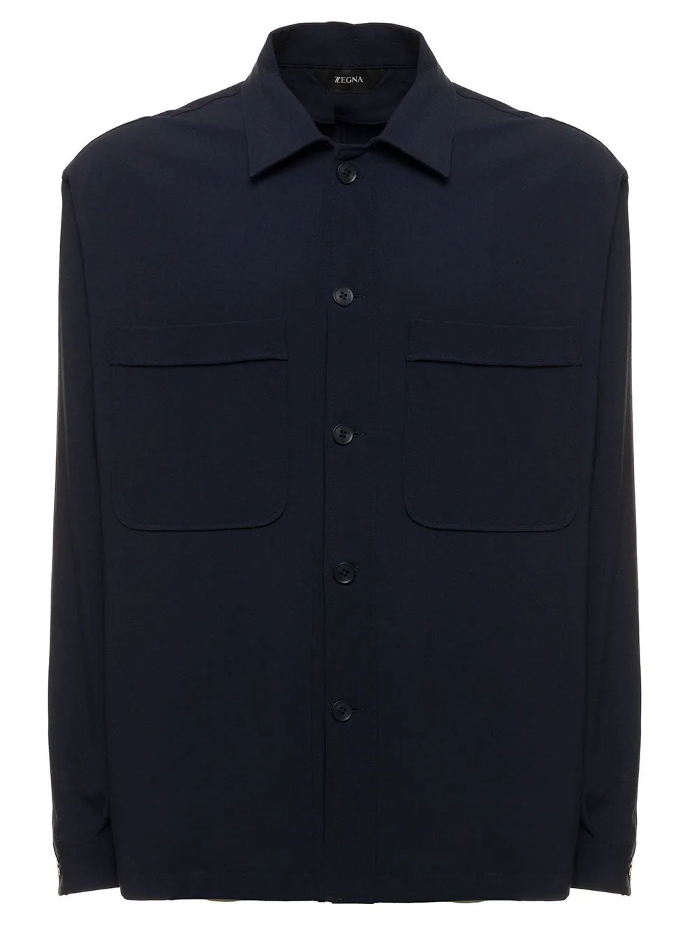 Z Zegna Buttoned Long-Sleeved Shirt Jacket