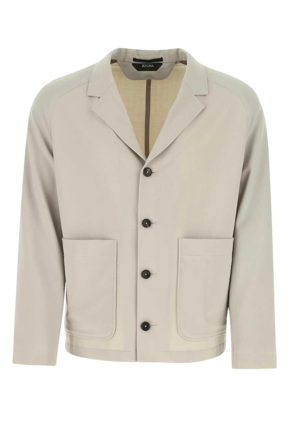 Z Zegna Single-Breasted Long-Sleeved Blazer